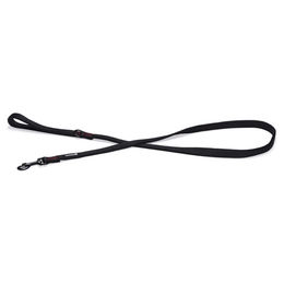 Produktbild von Beeztees Hundeleine Parinca Premium aus Nylon in Schwarz wasserabweisend 180 cm x 20 mm - 180 cm