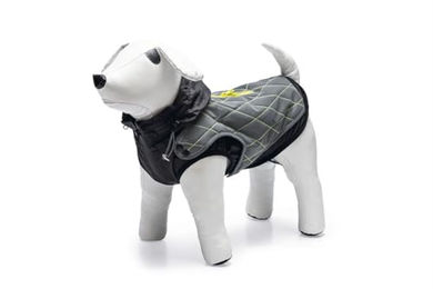 Beeztees Hundemantel Allia Safety Gear reflektierend grau wasserabweisend Polyester Größe 56 cm – Bild 1 von 3