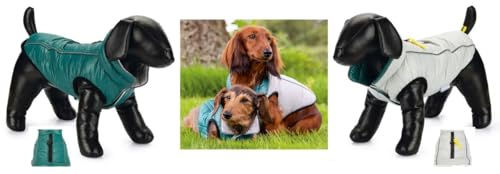 Beeztees Hundemantel Maly wasserdicht grau-grün 32 cm - 32 cm – Bild 1 von 6