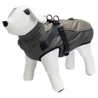 Produktbild von Beeztees Hundemantel mit integriertem Geschirr Milo grau waterproof Rückenlänge 48 cm