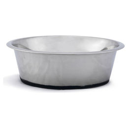 Beeztees Hundenapf aus Edelstahl rutschfest Silber - 4,7 l – Bild 1 von 3