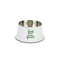 Produktbild von Beeztees Hundenapf Best Friend aus Edelstahl in Weiß Durchmesser 16 cm - 630 g