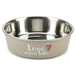 Beeztees Hundenapf First Bite aus Edelstahl grau Durchmesser 17 cm - 700 g – Bild 1 von 2