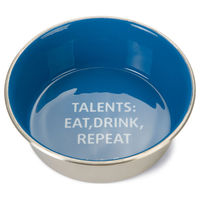 Produktbild von Beeztees Hundennapf Talents aus Edelstahl in Blau Durchmesser 16 cm