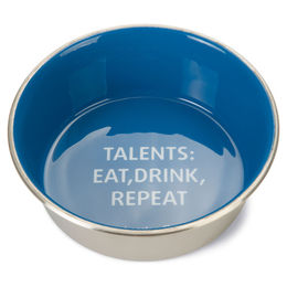 Produktbild von Beeztees Hundennapf Talents aus Edelstahl in Blau Durchmesser 20 cm