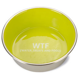 Produktbild von Beeztees Hundennapf WTF aus Edelstahl grün Durchmesser 16 cm