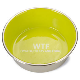 Produktbild von Beeztees Hundennapf WTF aus Edelstahl in Grün Durchmesser 20 cm