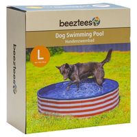 Produktbild von Beeztees Hundepool Doggy Dip rot/weiß waterproof 160 x 160 x 30 cm