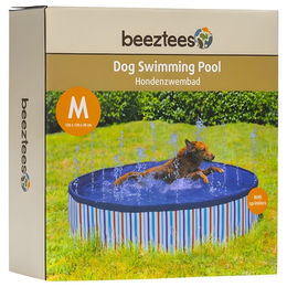 Beeztees Hundepool Sprinkler Doggy Dip blau 120 x 120 x 30 cm – Bild 1 von 2