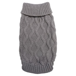 Produktbild von Beeztees Hundepullover Marie grau mit einer Rückenlänge von 28 cm