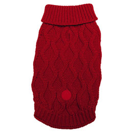 Beeztees Hundepullover Marie Rot Winter Pullover aus Polyester mit 20 cm Rückenlänge – Bild 1 von 1