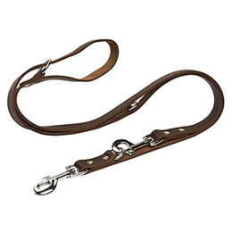 Beeztees Hundeschleppleine aus Leder Braun 240 cm - 240 cm – Bild 1 von 7