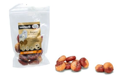 Beeztees Hundesnack Bagel mit Huhn und Lamm ohne Zucker und Farbstoffe 200 g – Bild 1 von 4