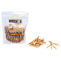 Produktbild von Beeztees Hundesnack Huhn Twirls mit Fisch 400 g