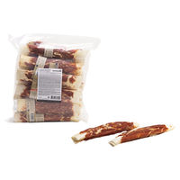 Produktbild von Beeztees Hundesnack Kauribbies Zahnpflege mit Ente und Kabeljau ohne Farb- und Aromastoffe sowie ohne Zucker