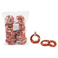 Produktbild von Beeztees Hundesnack Kauring mit Ente, Kabeljau und Rind ohne Farb- und Aromastoffe sowie ohne Zucker, Durchmesser 12,5 cm