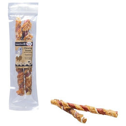 Produktbild von Beeztees Hundesnack Kausnack mit Huhn und Rind ohne Farb- und Aromastoffe sowie ohne Zucker, 25 cm
