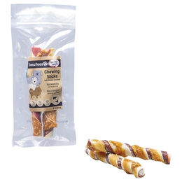 Produktbild von Beeztees Hundesnack Kausnack mit Huhn und Rind ohne Farb- und Aromastoffe sowie ohne Zucker