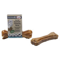 Produktbild von Beeztees Hundesnack Pferdehaut Kauknochen Monoprotein Hypoallergen 10 cm - 30 g
