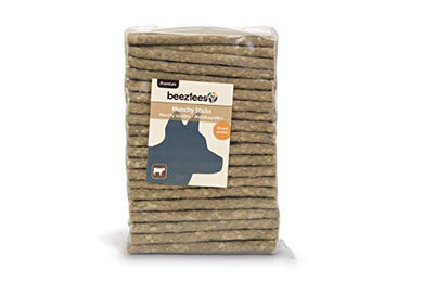 Beeztees Hundesnack Rinderhaut Kausticks Monoprotein ohne Farb- und Aromastoffe 100 Stück – Bild 1 von 4