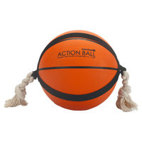 Produktbild von Beeztees Hundespielzeug Action Basketball aus Gummi orange
