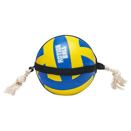 Beeztees Hundespielzeug Action Volleyball mit Seil bunt 20cm – Bild 1 von 5
