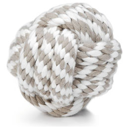 Beeztees Hundespielzeug Ball aus Baumwolle beige, 10 cm – Bild 1 von 2