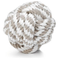 Produktbild von Beeztees Hundespielzeug Ball aus Baumwolle beige, 10 cm