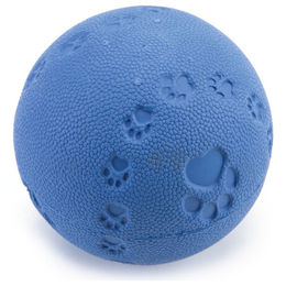 Beeztees Hundespielzeug Ball aus Gummi mit Squeaker Blau Ø 7,5cm – Bild 1 von 2