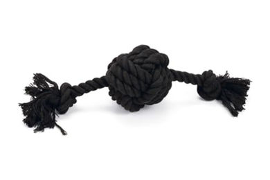 Beeztees Hundespielzeug Ball Bari aus Baumwolle Schwarz 34x10x9 cm – Bild 1 von 1