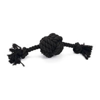 Produktbild von Beeztees Hundespielzeug Ball Bari aus Baumwolle Schwarz 34x10x9 cm