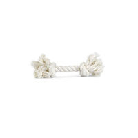 Produktbild von Beeztees Hundespielzeug Baumwollkordel mit 2 Knoten Weiß 240 g - 240 g