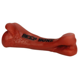 Produktbild von Beeztees Hundespielzeug Beef Bone Wurfspielzeug aus Kunststoff in Rot