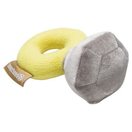 Beeztees Hundespielzeug Diamantring aus Plüsch bunt für erwachsene Hunde – Bild 1 von 3