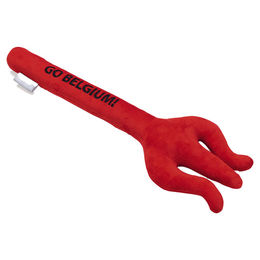 Beeztees Hundespielzeug Dreizack aus Plüsch mit Squeaker in Rot – Bild 1 von 4