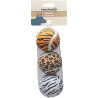 Produktbild von Beeztees Hundespielzeug Dschungel Tennisbälle aus Gummi bunt 3er Pack Durchmesser 6,5 cm - 3 x 6,5 cm