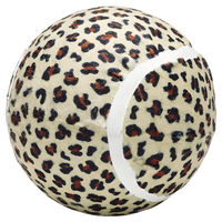 Produktbild von Beeztees Hundespielzeug Dschungelball Panther XL aus Gummi Braun 12,5 cm für große Hunde