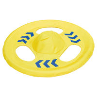 Produktbild von Beeztees Hundespielzeug Frisbee Tof Gelb aus Nylon mit Quietscher und schwimmfähig