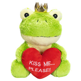 Beeztees Hundespielzeug Froschkönig aus grünem Plüsch – Bild 1 von 3
