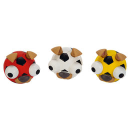 Beeztees Hundespielzeug Fußballpuppe aus Latex mit Quietschfunktion bunt – Bild 1 von 2