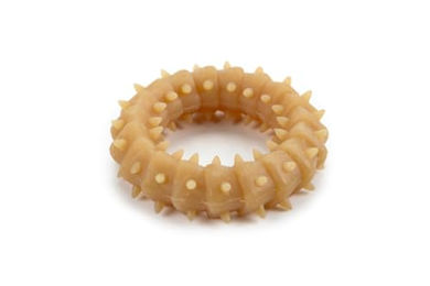 Produktbild von Beeztees Hundespielzeug Gummiring Natur für Welpen und kleine Hunde zur Zahnpflege