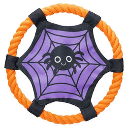 Beeztees Hundespielzeug Halloween Spinnennetz aus Plüsch lila/orange – Bild 1 von 1