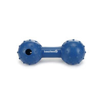 Produktbild von Beeztees Hundespielzeug Hantel aus Gummi mit Glocke Blau