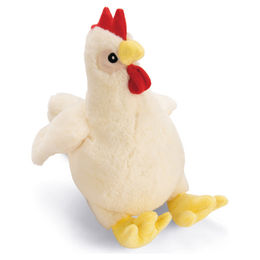 Beeztees Hundespielzeug Huhn Tobi aus Plüsch in Beige und Weiß – Bild 1 von 3