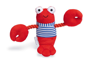 Beeztees Hundespielzeug Hummer Frits aus Plüsch in Rot – Bild 1 von 3