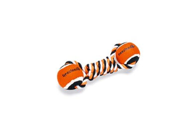 Produktbild von Beeztees Hundespielzeug Jef Baumwollknoten mit Tennisball bunt 22x7x6,3 cm