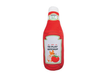 Beeztees Hundespielzeug Ketchup-Flasche aus Plüsch in Rot – Bild 1 von 1