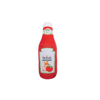 Produktbild von Beeztees Hundespielzeug Ketchup-Flasche aus Plüsch in Rot