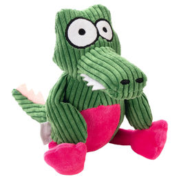 Beeztees Hundespielzeug Korkodil Krok aus Plüsch in Grün 25 x 13 x 9 cm – Bild 1 von 2
