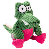 Produktbild von Beeztees Hundespielzeug Korkodil Krok aus Plüsch in Grün 25 x 13 x 9 cm